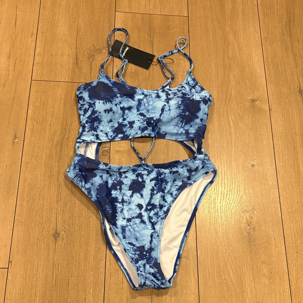 Meyeeka Swimsuit Tie-Dye Bikini Size L